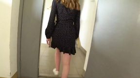 Backdoor Blowjob on Hubby's Watch as Wife Nails the New Guy on Front Porch