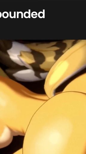 Playing with Lara&#039;s Big Fat Breasts, Thicc Ass Pulchra Backshots, Bald Pussy Zinogre Creampie Ride