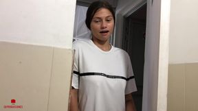Horny Stepsister Discovers Me Masturbating in the Bathroom and Helps Me Cum I Fuck Her Very Rich