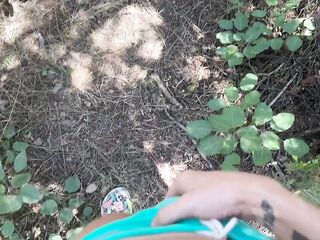 Screwed a stranger with my stepsister in the forest