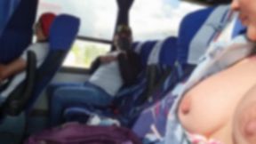 Rover's Rear Delight: I tantalized his senses before cumming together on the moving bus