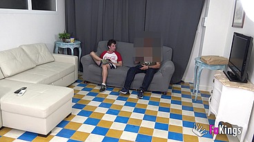 LATIN BOMBSHELL teaches a young and inexperienced dude how to fuck
