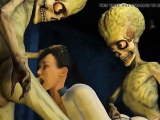 Alien screws scientists woman