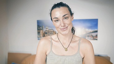 Former catwalk model Tanya on our casting couch