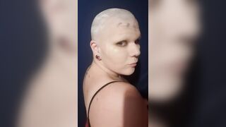 Buzz cut with clippers and then razor bald smooth