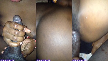 Ebony hotel cleaner pussy squirts as she gets pounded by huge bbc