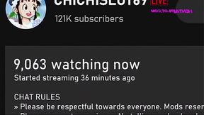Naughty&#x1F608; ChiChi Enjoys a Big Cumshot on Her Special Day - Rough Threesome Animation (SUB)