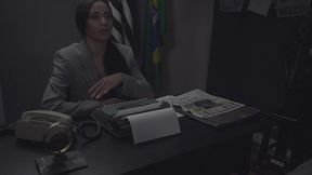 the hot sheriff was horny and fucked the handhanded inmate on the stairs - carol fenix e oscar luz