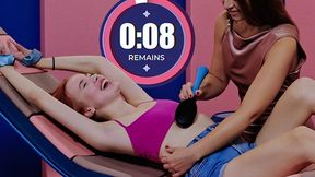Feisty Megan & Sabina Push Tickling Limits - Intense Foot fetish Action