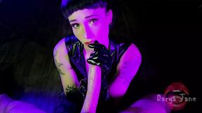 Raunchy latex gloved handjob teases cum countdown, edging ecstasy ensues