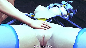 Touching Robot Girl - 3D hentai