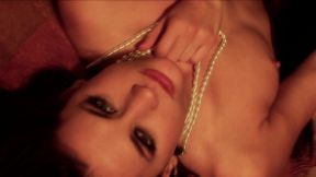 lesbian super sluts cassidey and georgia jones exchange spit and saliva while fucking