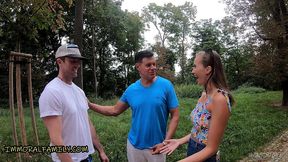 step sister stacy cruz fucks tour guide in front of step brother – immoral family 4k