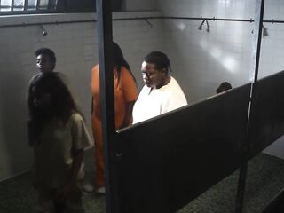 Female prisoner whipped