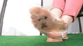 CC - Filthy flip-flops and dirty feet