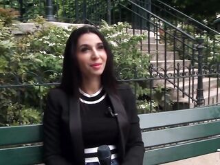 Hawt Gypsy Cutie Dóra visiting Paris and get screwed in each gap