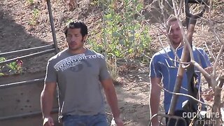 Hay hikers outside farmers