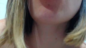 Dirty Blonde Asian Milf Cheerfully Teases