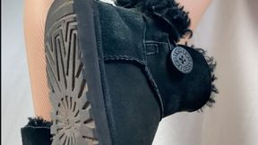 A Bootfetish Dream comes true - POV, upskirt and underglass Views on Ugg Boots and sheer Nylons - Shoefetish and Bootfetish 4k