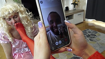 Cuckold Sissy Interracial Foot Humiliation!
