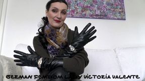Wristwatches and Long Leather Gloves Styling Joi Lady Victoria Valente
