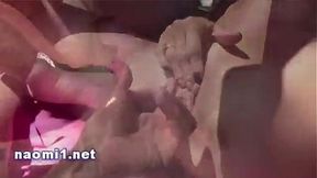 Cum on beach for Naomi