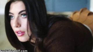 Brunette enjoys rough sex with her new boyfriend - Gal Richie