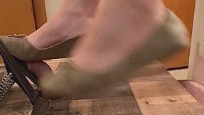 Gas pedal footjob