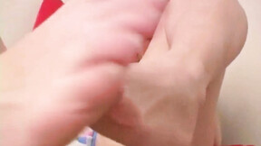 Foot tart teases camera