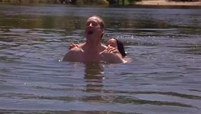 Meg Tilly and horny underwater kissing and teasing