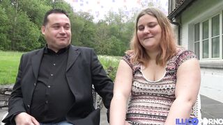 Manon wants her hubby and a stranger to boned her booty well