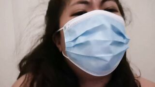 Solo amateur pinay MelanieQuezon long dick worship with face mask