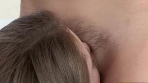 Blowjobs and analingus galore in sapphic threesome with Brett, Emily, and Dani