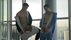 with a straight friend, a morning handjob marathon was arranged tommy gold falcon al - 84