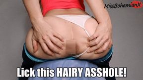 My HAIRY ASSHOLE Wants A LICK, Come On! - Spreading Ass Worship POV - WMV