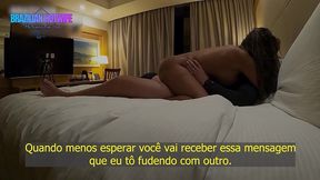 quando voce menos esperar voce vai receber essa mensagem que eu to fudendo com outro