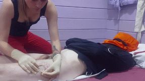 Needles, wax and facesitting edging (WMV)