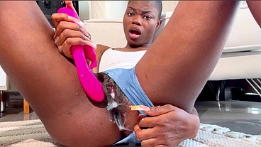 Fucking my dripping wet pussy until i reach a creamy orgasm