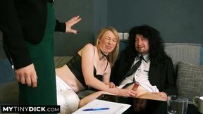 She's getting her final interview with her massive cock&#x1F32D; dominating the interviewer