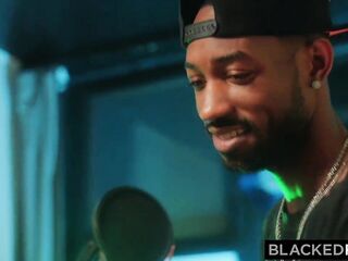 BLACKEDRAW Tiny Golden-Haired Christy has a large appetite for BBC