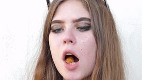 Cute 18 yo lady is about to swallow a little man, fc145x 1080p
