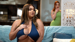 Huge tits Ebony woman perved on by her MILF neighbor Siri Dahl