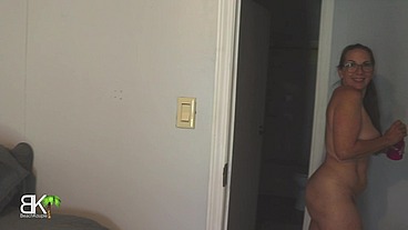 New Step-Son Walks In on StepSis Playing With Pussy And StepMom Giving Head