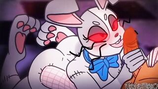 Vanny Adorable Furry Bunny Oral Sex & Banged Twat - FNAF