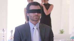 James Deen fucks gorgeous seductresses Kimmy and Gia