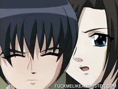 Bound hentai slut gets railed