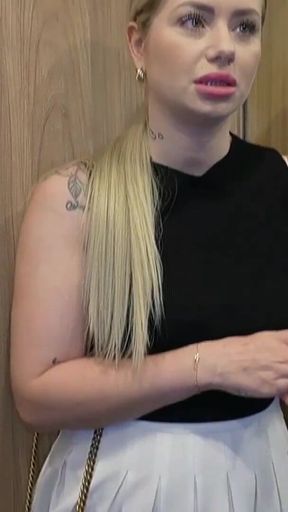 Must-see moment from &quot;A Good French Blonde Stuck And Fucked In An Elevator And EVEN In A Parking Lot In Anal !!!&quot;