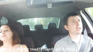 Deep Throat inside taxi Russian cougar woman's reaction to harassment (Alina Tumanova)