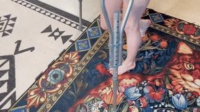 Luna Vera hurt ankle and Crutching HIDEF MOV