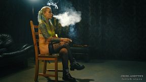 Neon lingerie, boots, cigarette FHD MP4